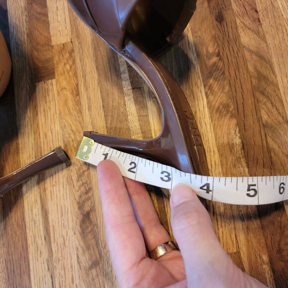 Inc Concepts Chestnut LIAH Braided Square Toe Heeled Slide - Picture 8 of 13